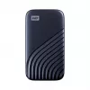 WD My Passport SSD WDBAGF0010BBL - SSD - verschlüsselt - 1 TB - extern (tragbar) - USB 3.2 Gen 2 (USB-C Steckverbinder) - 256-Bit-AES - Mitternachtsbl