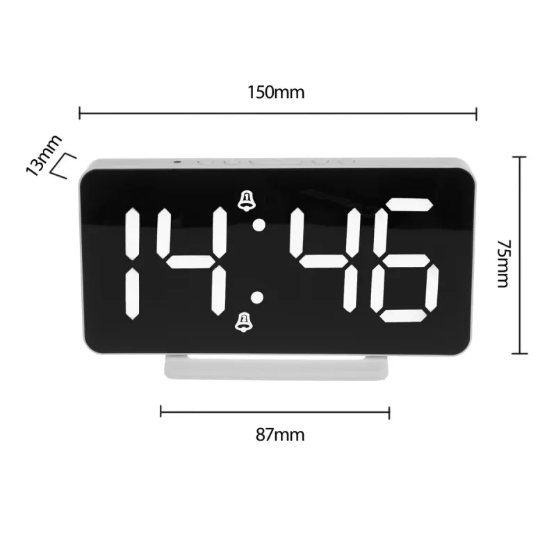 Digital alarm clock GreenBlue GB383 with LED display