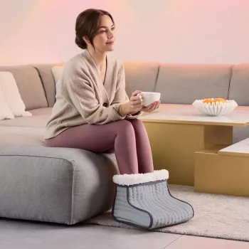 Electric foot warmer Medisana FW 120 100 W Grey, removable washable cover, overheat protection