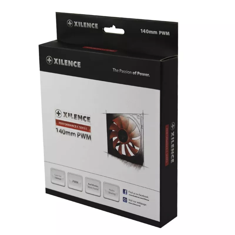 14 cm PC Case Fan XILENCE XPF140.R.PWM, 140 mm, PWM control, up to 700 RPM