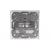 Digitus | Wallplate for Keystone Modules, German type, middle plate 50x50 mm, frame 80x80 mm | DN-93801-1