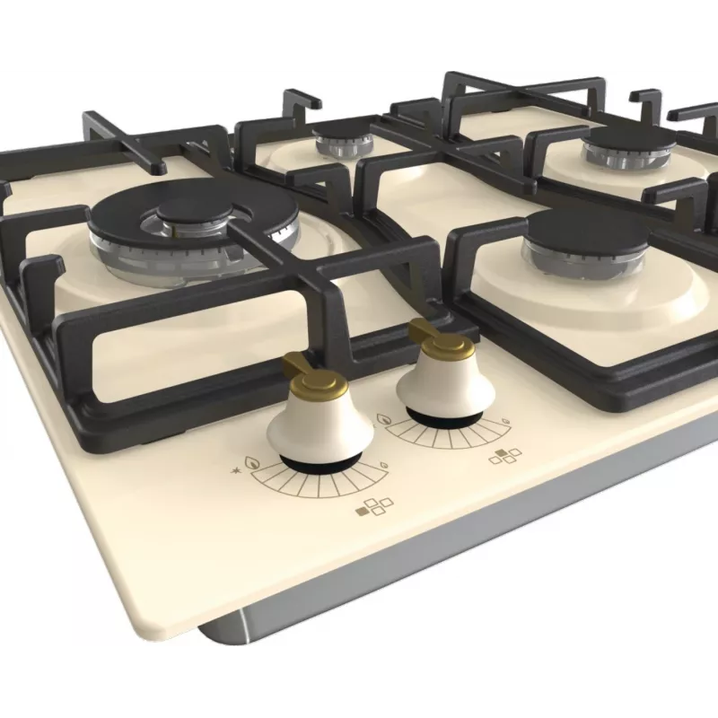 Gorenje GW6D42CLI hob Beige Built-in 60 cm Gas 4 zone(s)