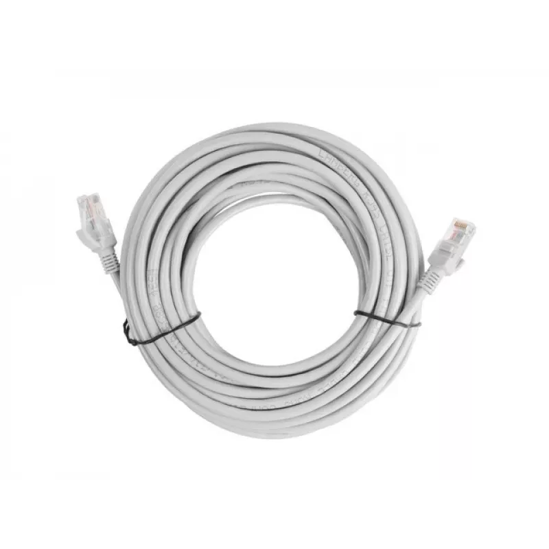Network cable LANBERG PCU6-10CC-1500-S Cat6 U/UTP RJ-45 — 15 m, grey