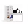 Cosmo Desk + Bookcase Set, White