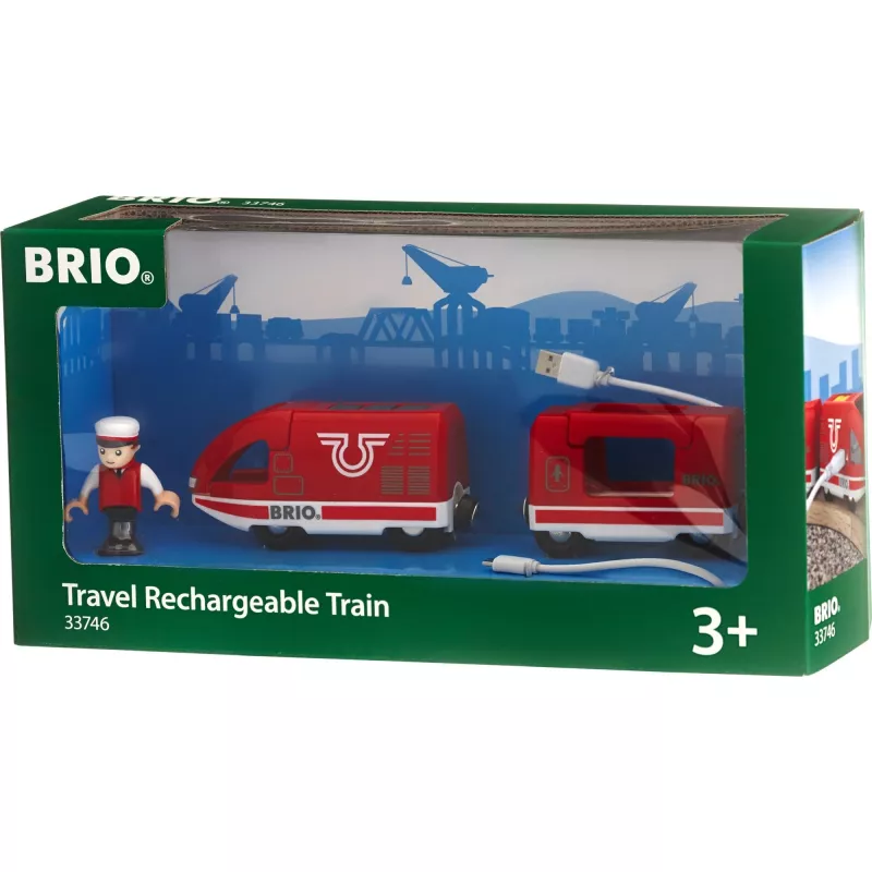 World Roter Akku-Reisezug, toy vehicle red
