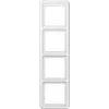 Wall switch panel JUNG CD 584 WW White, duroplast, screwless, 81×294 mm