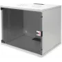 Wall-mount server cabinet ROLINE 9U, 19 inch 540x400 mm, basic kit, gray