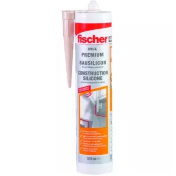 Sealant FISCHER Bausilicon DBSA 310 transparent — silicone sealant cartridge 310 ml