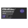 Qoltec 51799 Active HDMI Splitter 4 x HDMI 4K x 2K | 6Gb/s | 60Hz