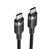 USB-C to USB-C data and charging cable Vention TRDBH, 2 m, USB 2.0, 60 W PD, 3 A, 480 Mbit/s, black