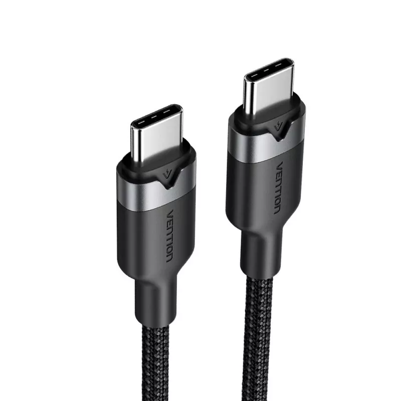 USB-C to USB-C data and charging cable Vention TRDBH, 2 m, USB 2.0, 60 W PD, 3 A, 480 Mbit/s, black