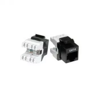 ROLINE Cat.6 Keystone, Unshielded, tool-less, black (26.11.0352)