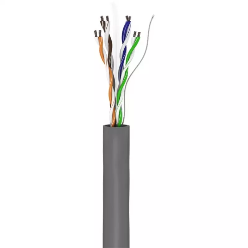Wentronic Goobay CAT 6 Network Cable, U/UTP, Grey, 100 m - CCA, AWG 24/7 (stranded), PVC (93884)