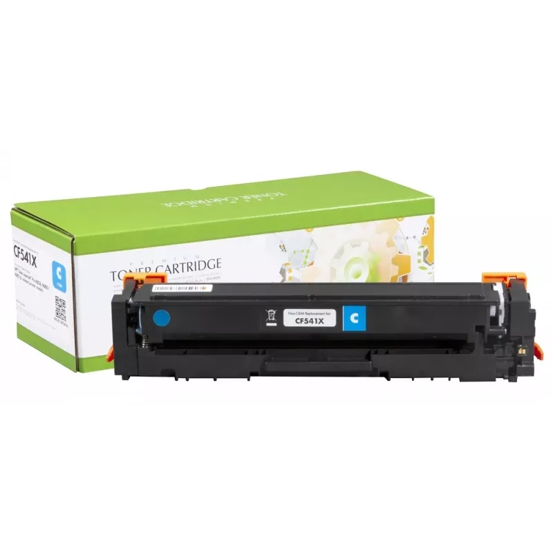 Compatible Static-Control HP Cartridge No.203X Cyan 2,5K (CF541X)/Canon CRG-054HC New chip