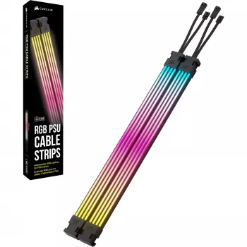 iCUE ARGB PSU Cable Strips, LED-Streifen 2x 240mm, for Power Supply - Cable