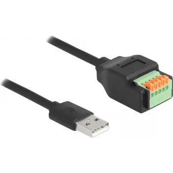 DeLOCK USB 2.0 Cable Type-A male to Terminal Block Adapter 15 cm