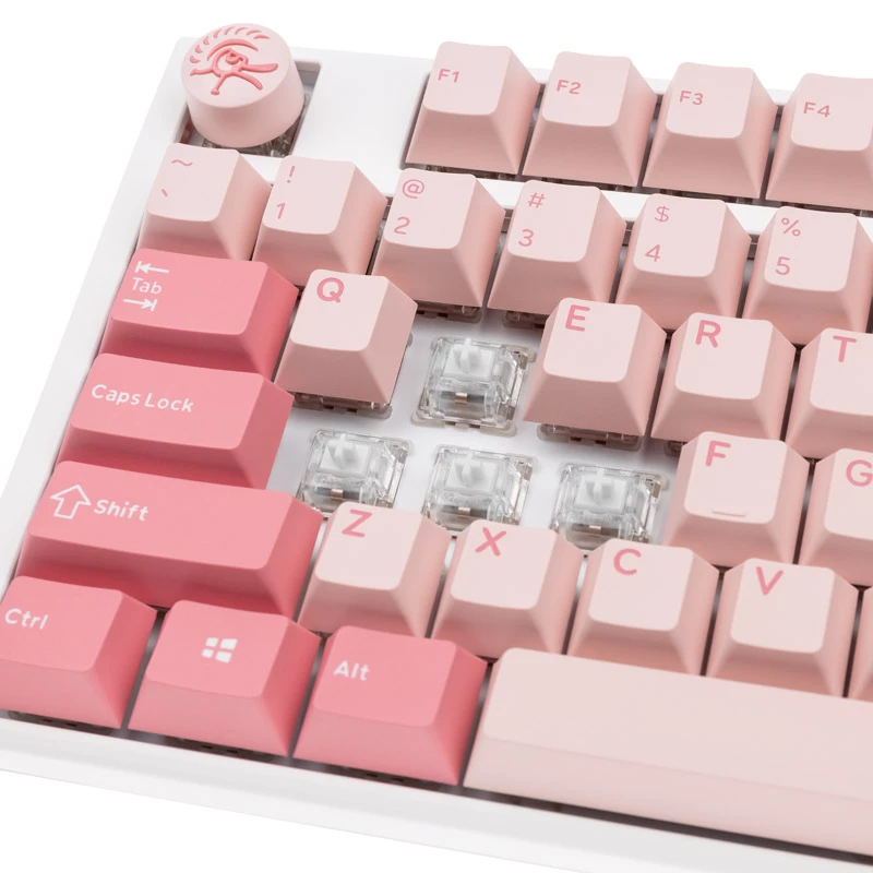 Ducky One 3 Gossamer Pink keyboard Gaming USB US English Pink, White