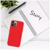 Phone back cover FIXED for Apple iPhone 16e, rubber, red, slim protective case