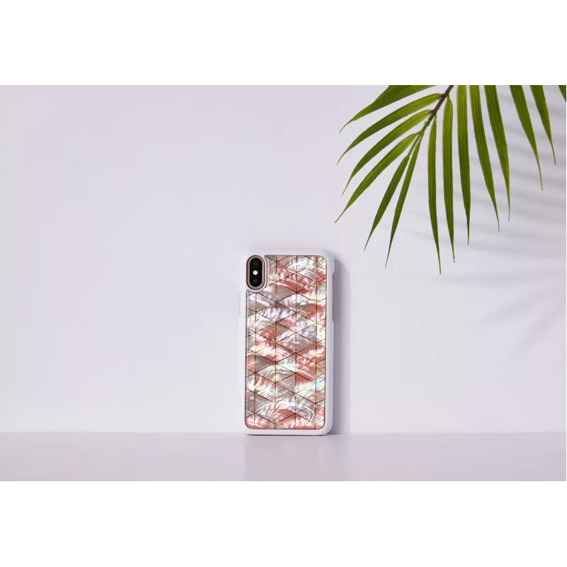 Smartphone case iKins for iPhone XS / XS Max diamond white protective cover
