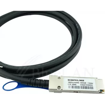 CBO DAC Cable BlueLAN 100G-QSFP-4SFP-P-0301 100G QSFP28 to 4×SFP+ passive direct attach cable 0.301 m