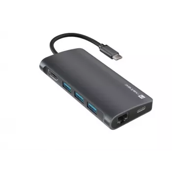 Docking Station NATEC NMP-2162 USB 3.2 Gen 1 Type-C Grey Wired