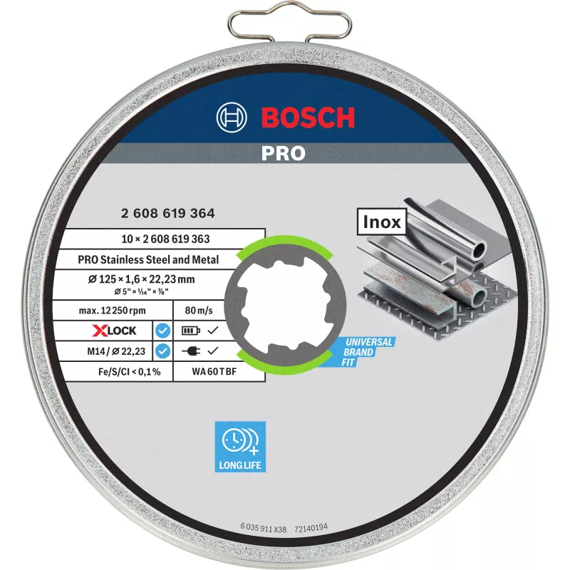 Drill Bit Bosch 2608619364 — 4 mm Diameter, straight shank