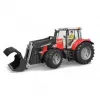 Toy tractor BRUDER Massey Ferguson 7624 with frontloader, red, for ages 3+