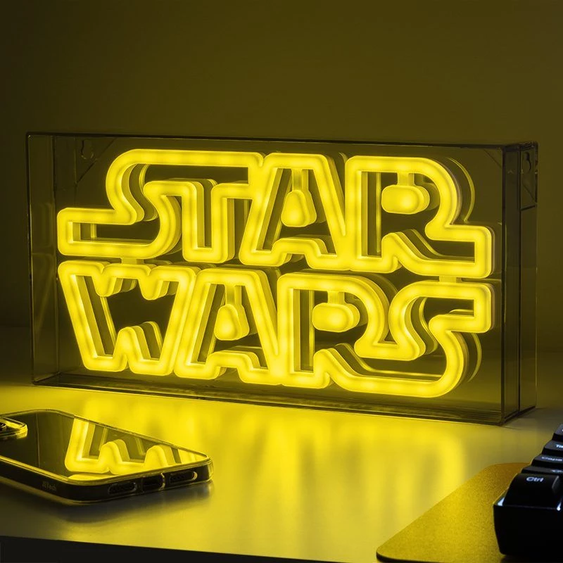LED neon light Paladone Star Wars design PP13123SW — decorative LED sign for wall or shelf