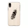 Smartphone case man and wood for iPhone XR, Indian Black, protective hard shell