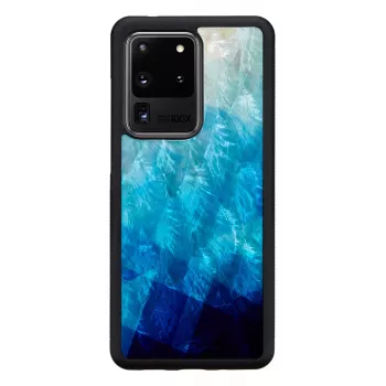 Protective phone case iKins for Samsung Galaxy S20 Ultra, blue lake/black