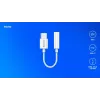 USB Type 3.1 C (M) – Jack 3.5mm (F) Audio adapter White SAVIO AK-52