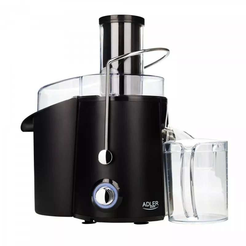 Centrifugal juicer Adler AD 4127 — 1000 W, black, juice container, 3.9 kg