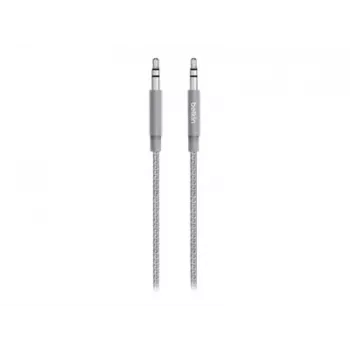 Linksys Belkin MIXIT Aux Cable - Audio Cable - Mini-Phone Stereo 3.5 mm (M) - Mini-Phone Stereo 3.5 mm (M) - 1.22 m - Grey (AV10164BT04-GRY)