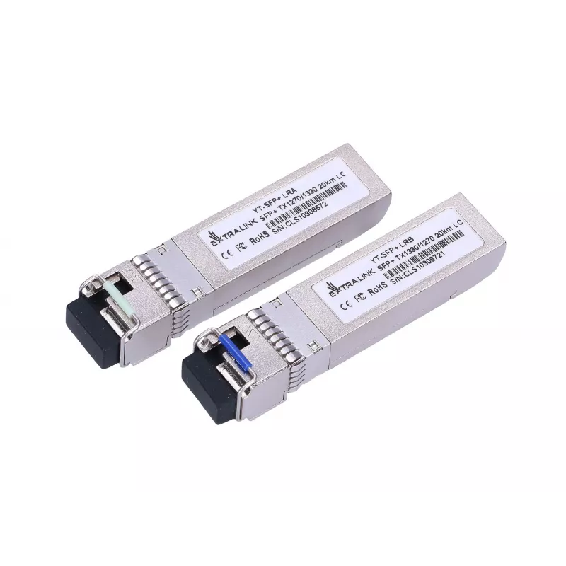 Extralink SFP+ 10G SFP+ WDM Module 10Gbps 1270/1330nm single mode 20km LC DOM pair