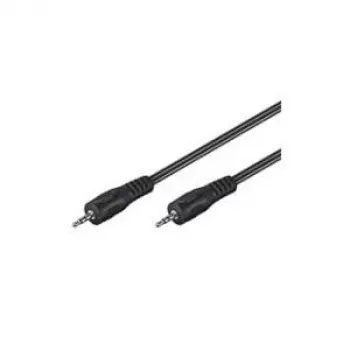 Wentronic Goobay 3,5mm-jack-Connection Cable HQ, Black, 10 m - jack 3,5 mm-Plug (3-Pin, Stereo) > jack 3,5 mm-Plug (3-Pin, Stereo) (51661)
