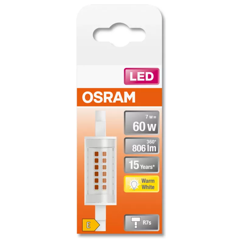 LEDvance Osram SLIM LINE LED bulb R7s 7 W 806 lm 2700 K (Warm white)