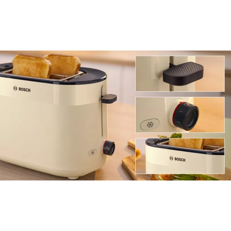 Bosch Toaster | TAT2M127 MyMoment | Power 950 W | Number of slots 2 | Housing material Plastic | Beige