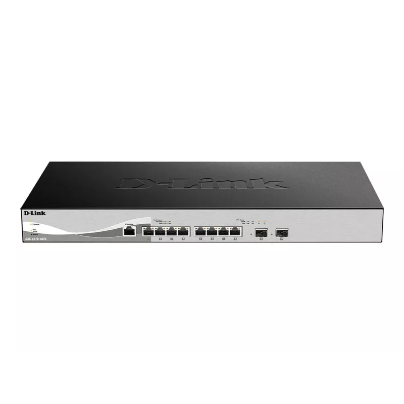 D-Link DXS-1210-10TS Managed L2/L3 10G Ethernet (100/1000/10000) 1U Black, Silver