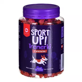 Dog training treats MACED Sport Up! Beef 300 g — beef-flavored training snacks for adult dogs