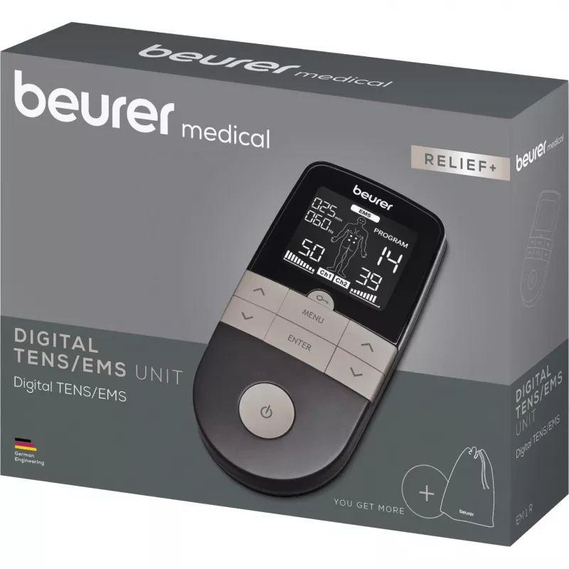 Electrostimulation TENS/EMS device Beurer EM 1 RELIEF+ (model 60428) anthracite