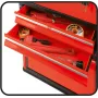 Tool box YATO YT-09107 metal 495x252x180 mm, black/red, 6 kg, 2 compartments, lockable
