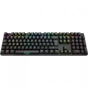 SKILLER SGK36W, Gaming Keyboard black, DE-Layout, Huano Red