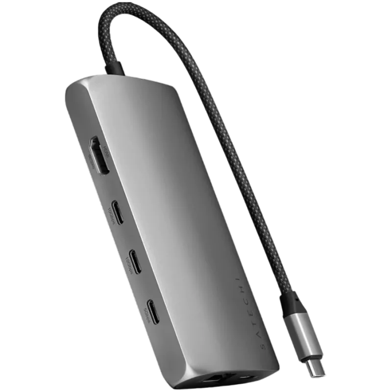 Satechi USB-C Multiport Adapter 8K with Ethernet V3 space grey (ST-P8KEM)