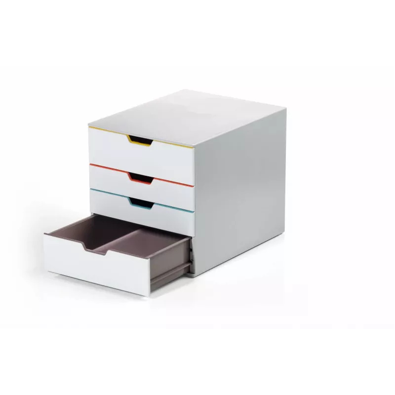 Durable VARICOLOR MIX 4 Plastic Drawer Unit Grey 4 Drawers