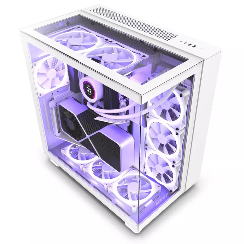 PC Case NZXT H9 Elite Midi Tower White
