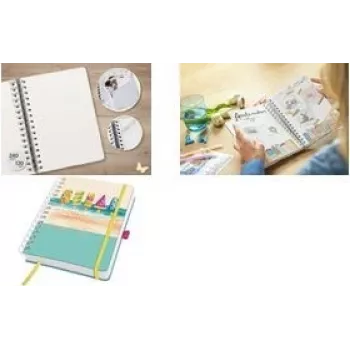 Spiral Notebook Sigel A5 JN655 — 80 sheets, ruled pages