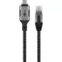 Goobay 70755 USB-C to RJ45 Ethernet CAT 6 Cable for Stable Wired Internet Connection with Router/Modem/Network Switch/Replaces USB to RJ45 Adapter / 1