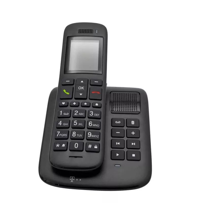 Telekom Sinus A 32 DECT telephone Caller ID Ebony