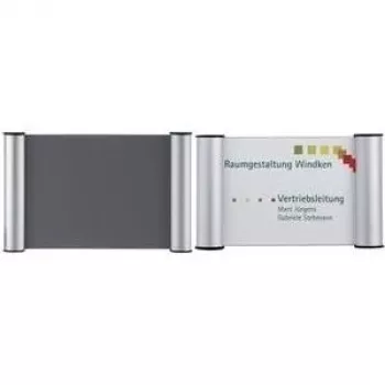 Door sign clip Franken BS0606 for 148×148 mm inserts, wall-mounted display holder