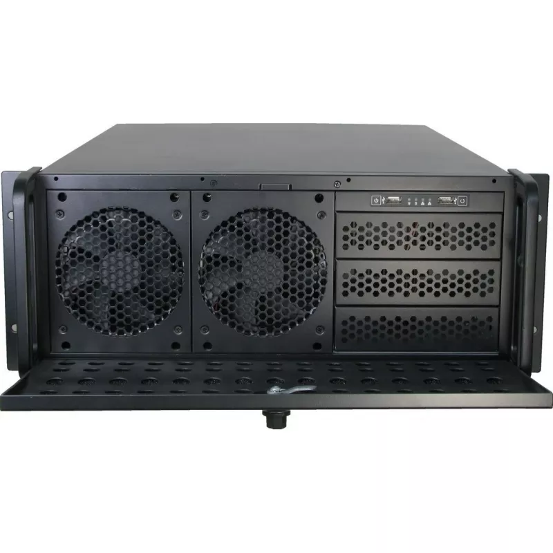 Server Case Inter-Tech IPC 4U-4129L Rack Metallic Silver